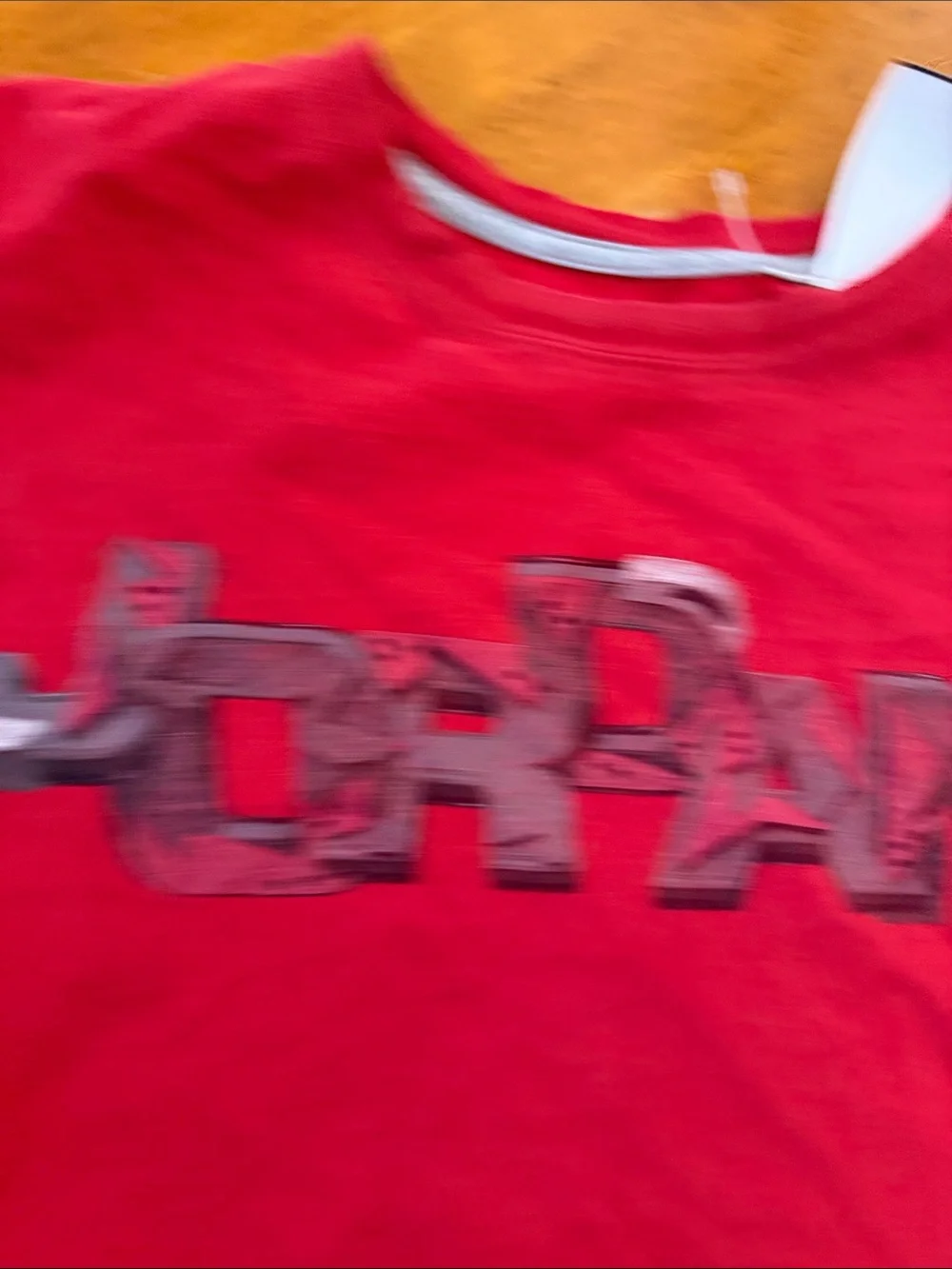 Jordan Red Short Sleeve Graphic Tee for Men xxl